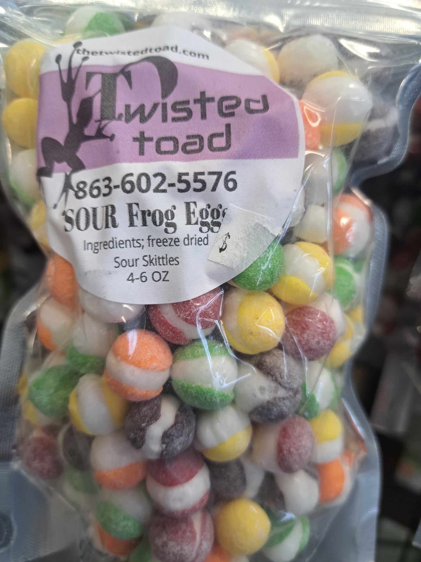 Freeze-dried "SOUR Frog Eggs" 5-7 oz