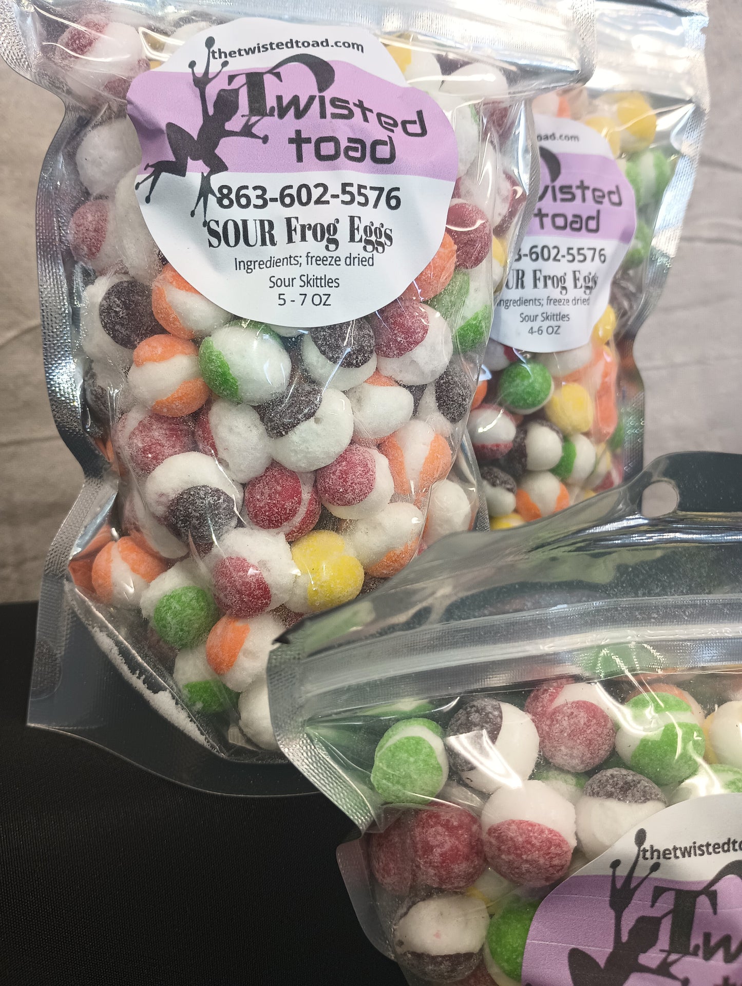 Freeze-dried "SOUR Frog Eggs" 5-7 oz