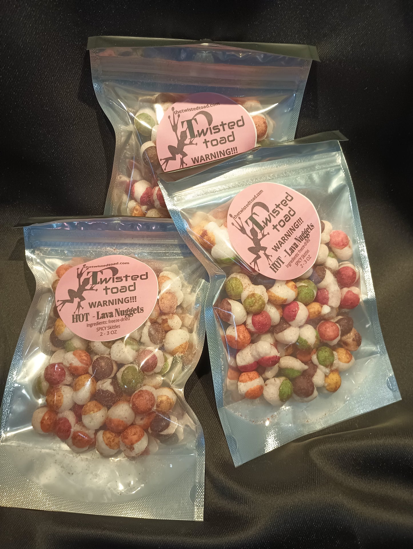 Freeze-dried "HOT Lava Nuggets" Super Spicy Frog Eggs 2-3 oz