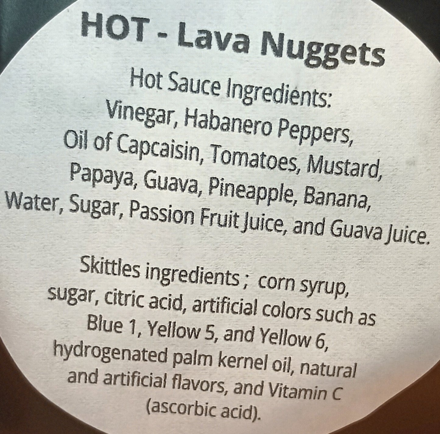 Freeze-dried "HOT Lava Nuggets" Super Spicy Frog Eggs 2-3 oz