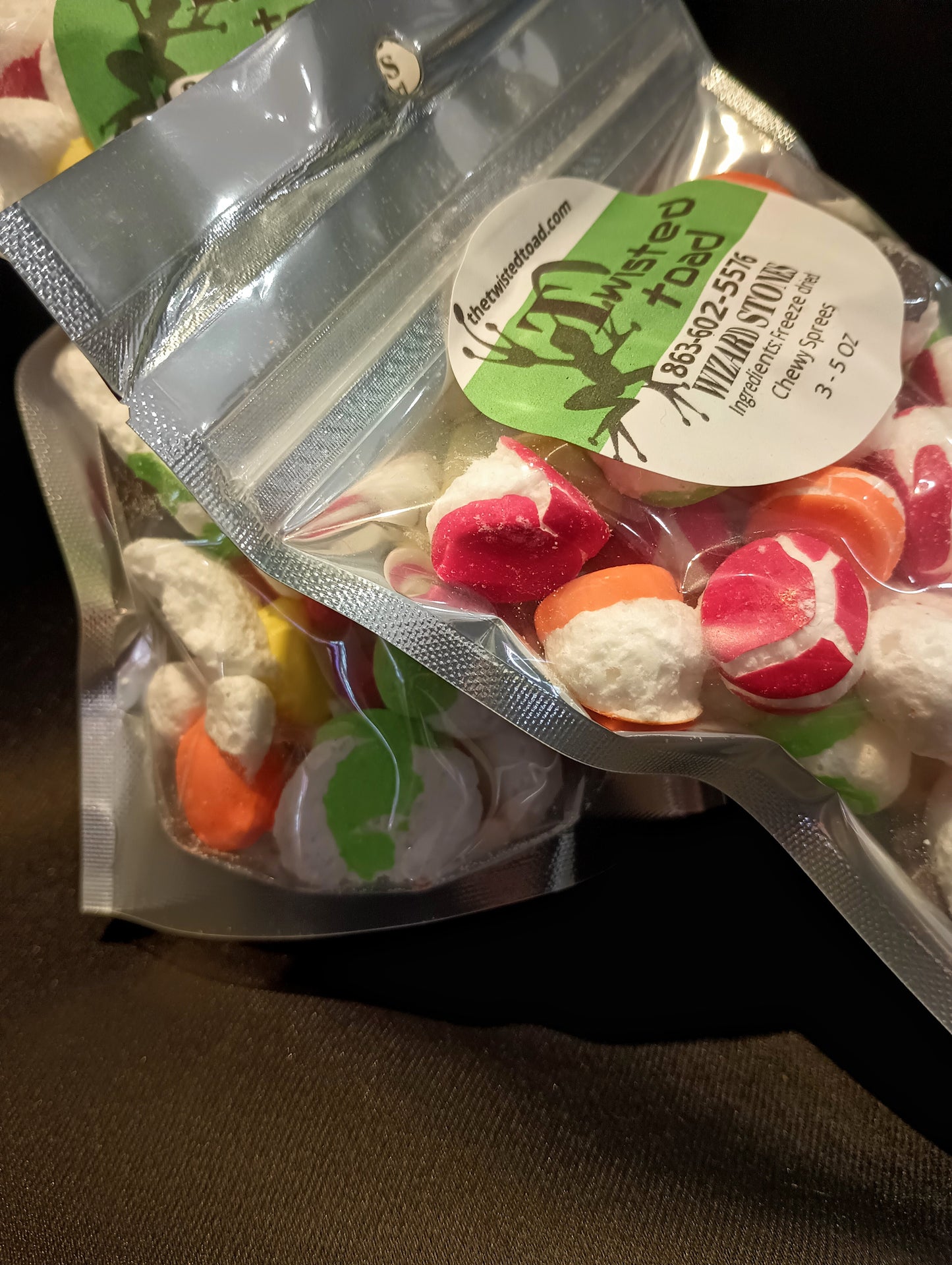 Freeze-dried "Wizard Stones"