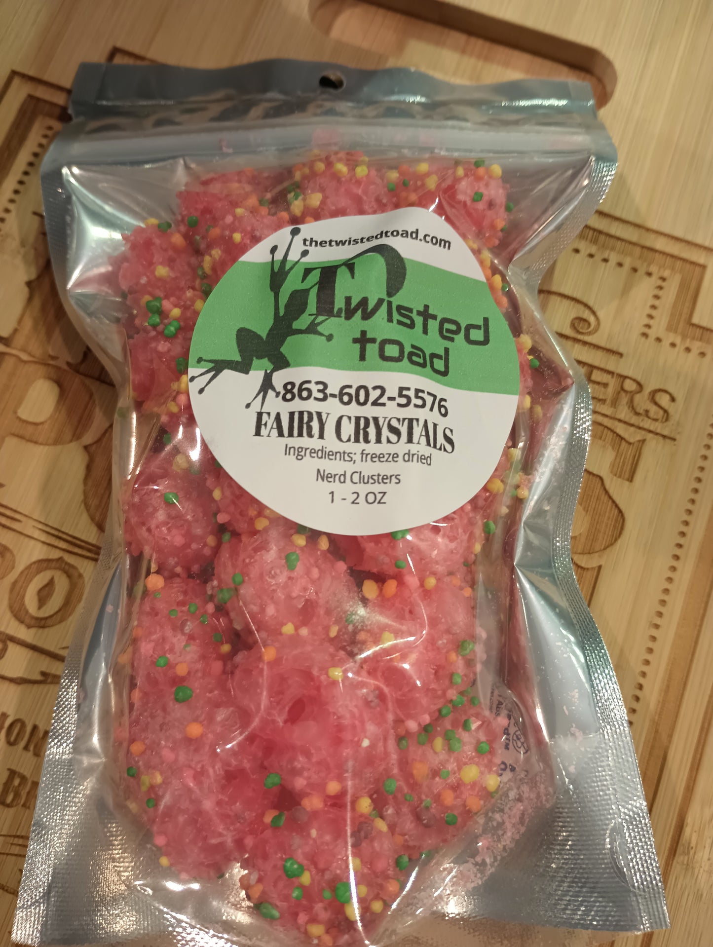 Freeze-dried "Fairy Crystals"