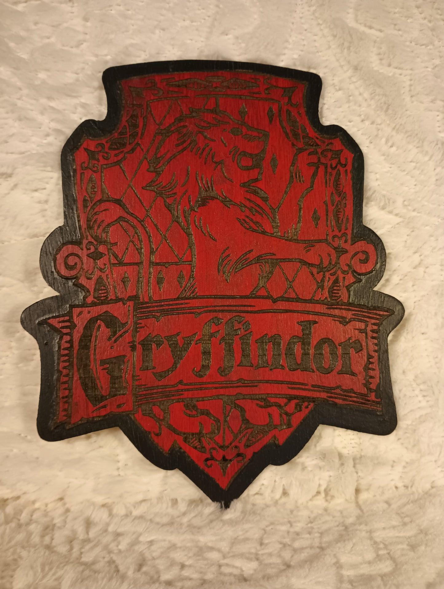 Harry Potter Hogwarts Houses- Gyffindor, Ravenclaw, Hufflepuff and Slytherin laser cut wall hangers/decor