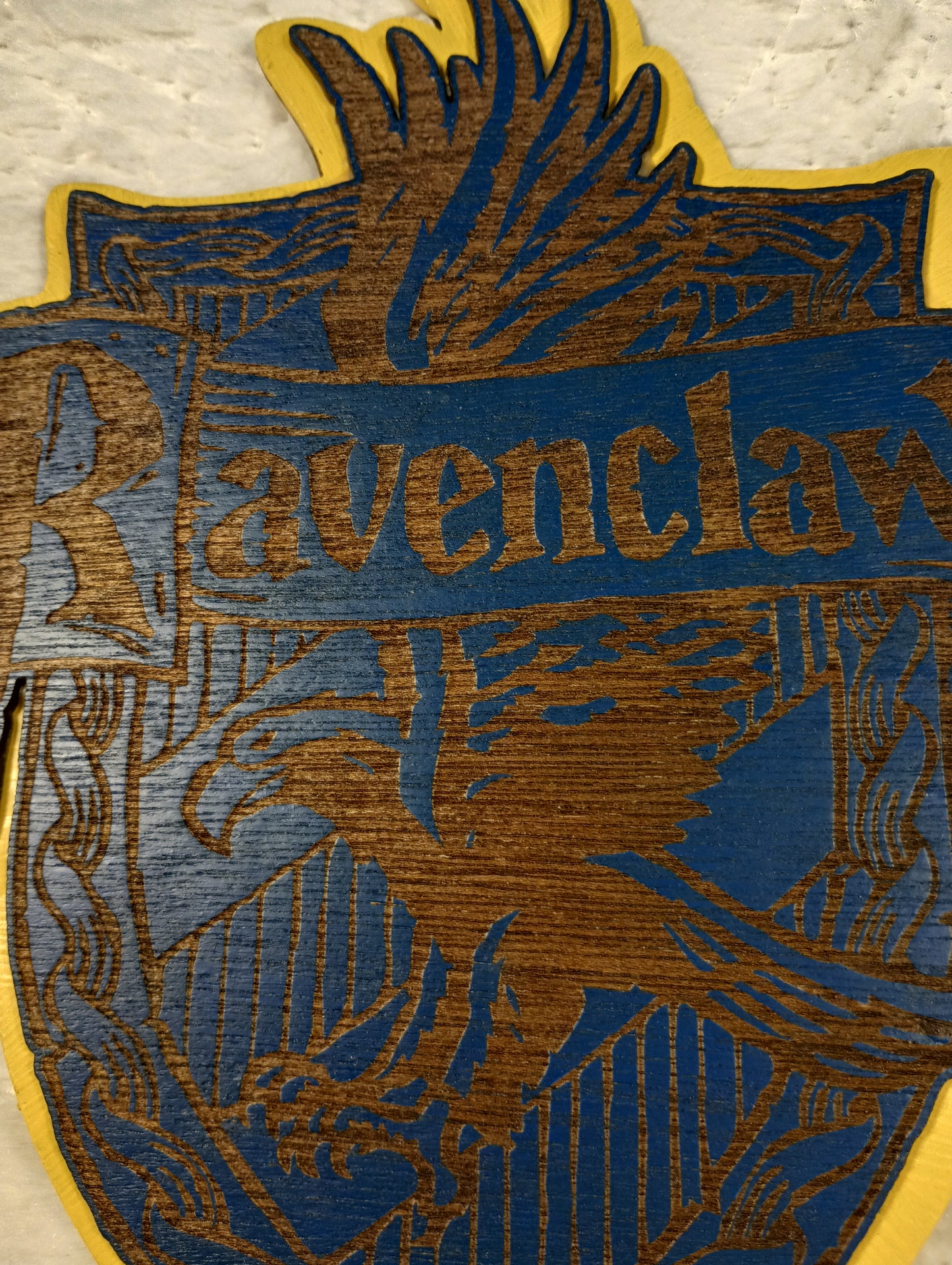 Harry Potter Hogwarts Houses- Gyffindor, Ravenclaw, Hufflepuff and Slytherin laser cut wall hangers/decor