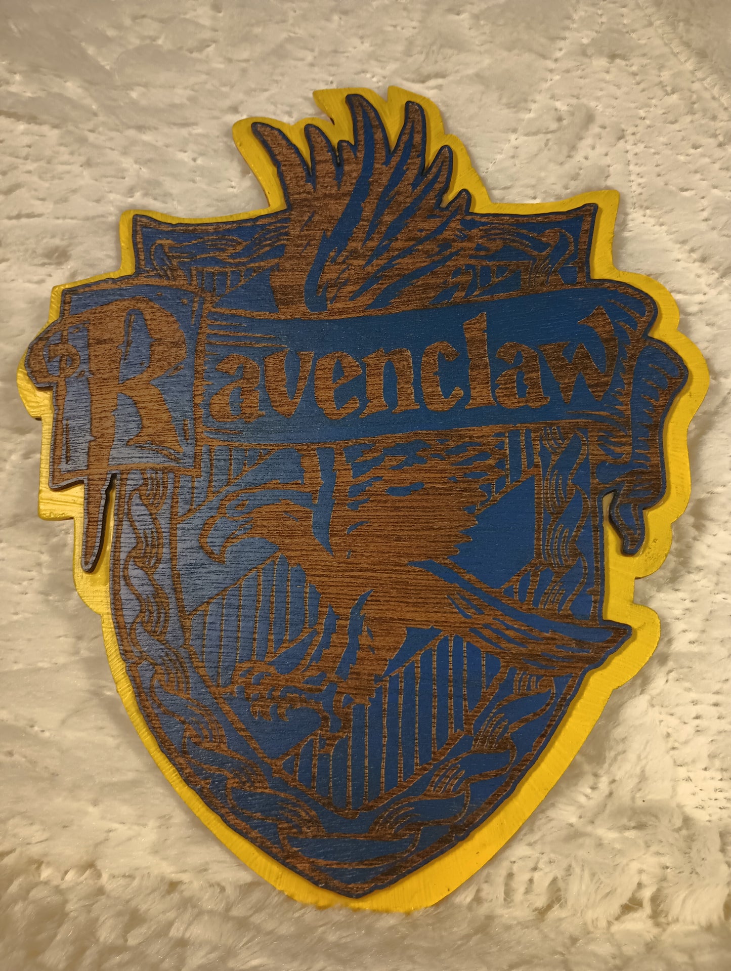 Harry Potter Hogwarts Houses- Gyffindor, Ravenclaw, Hufflepuff and Slytherin laser cut wall hangers/decor