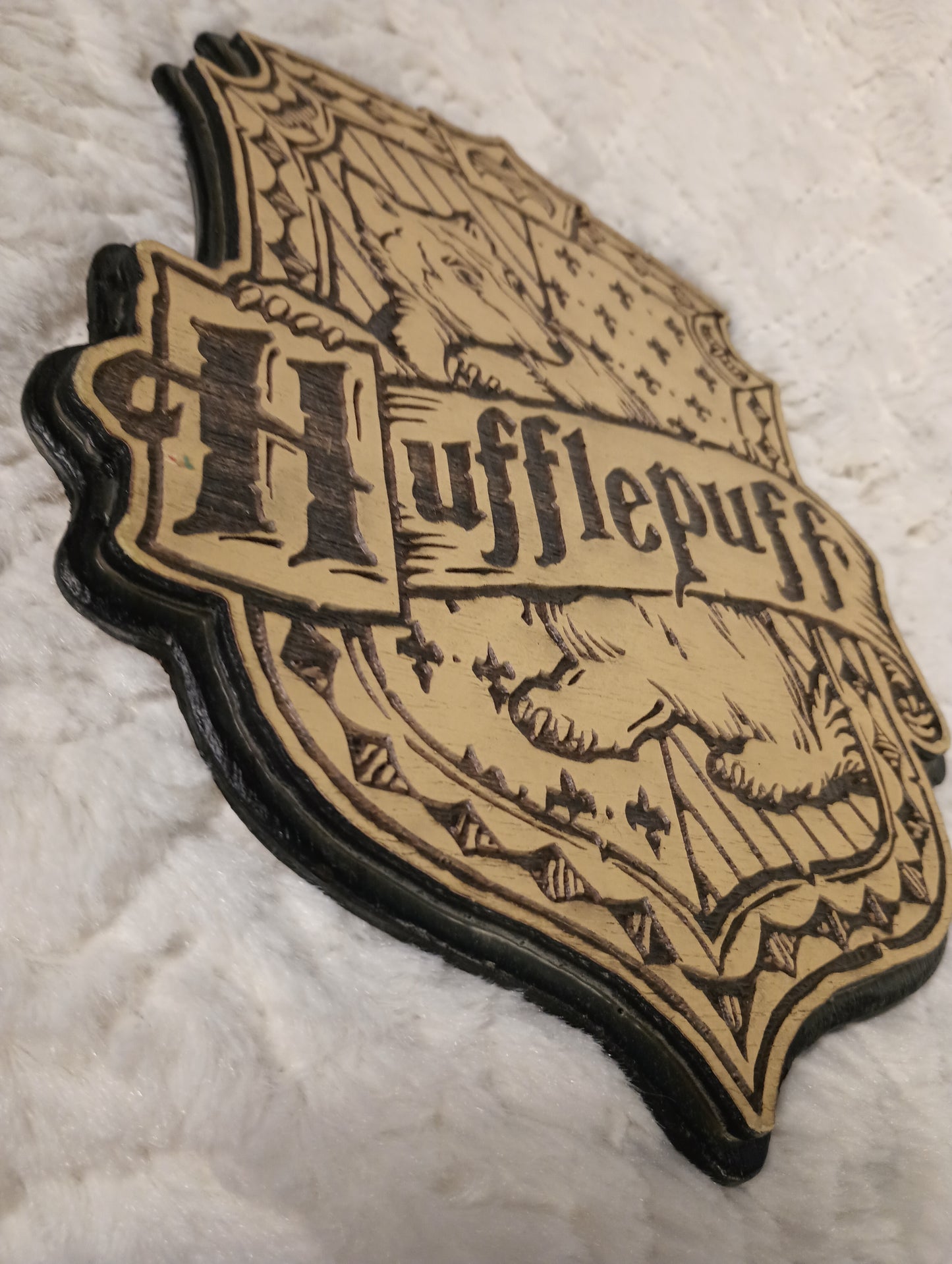 Harry Potter Hogwarts Houses- Gyffindor, Ravenclaw, Hufflepuff and Slytherin laser cut wall hangers/decor