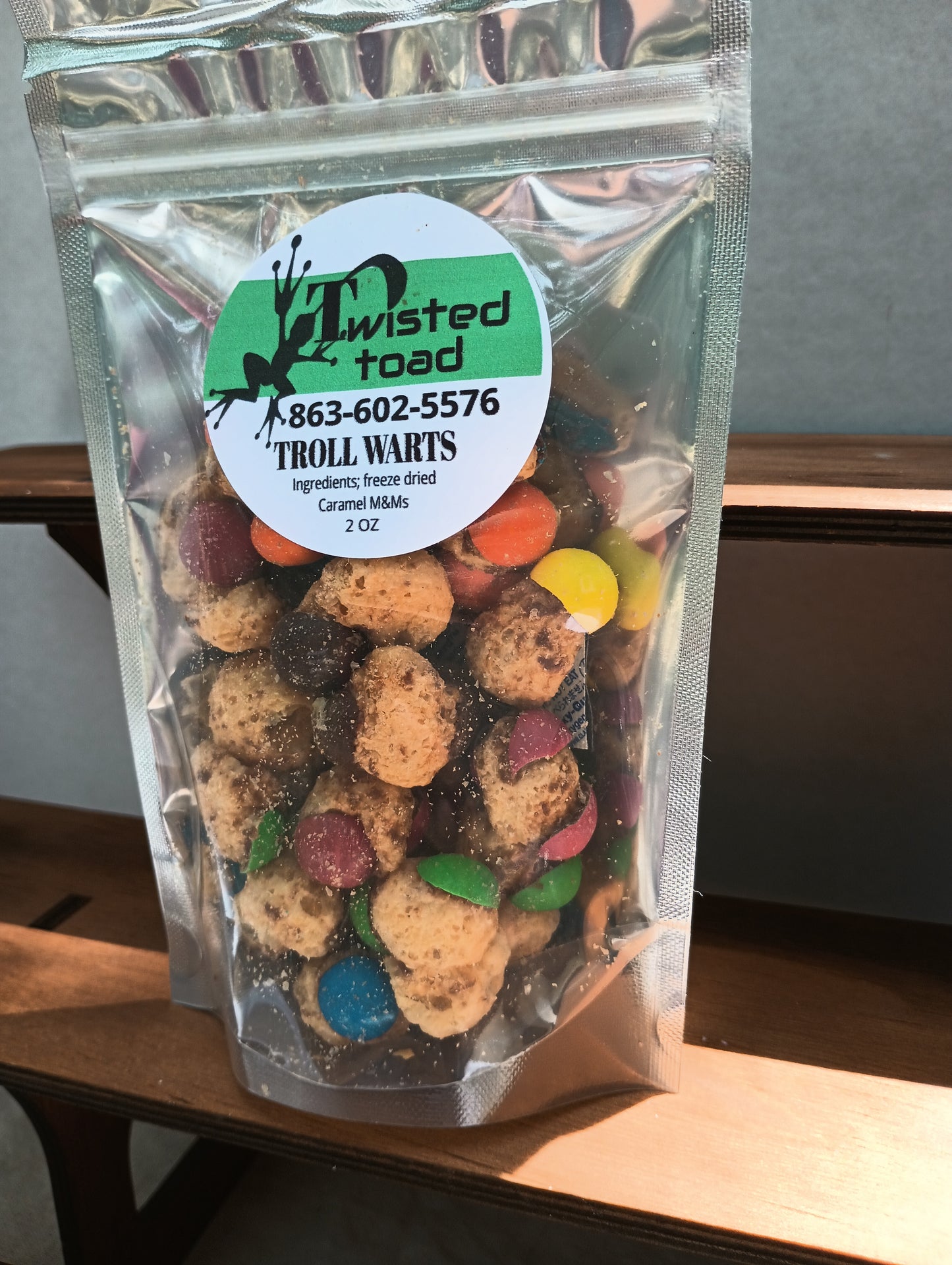 Troll Warts - (freeze dried Caramel M&Ms)