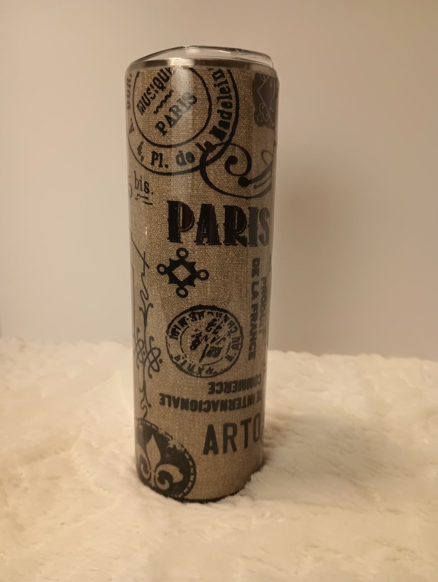 30 oz. Elegant Paris France French drink tumbler