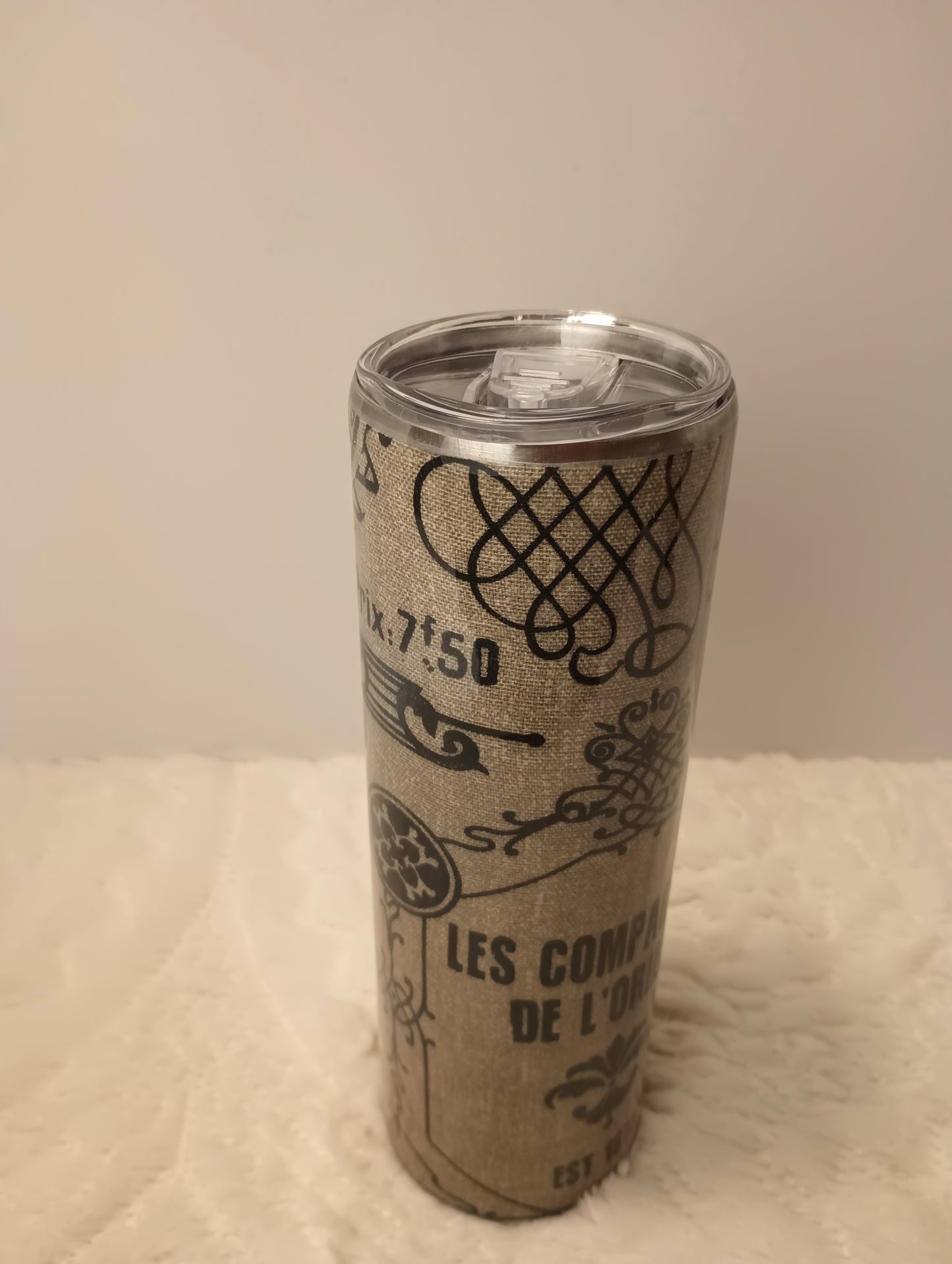 30 oz. France unique words and shapes drink tumbler