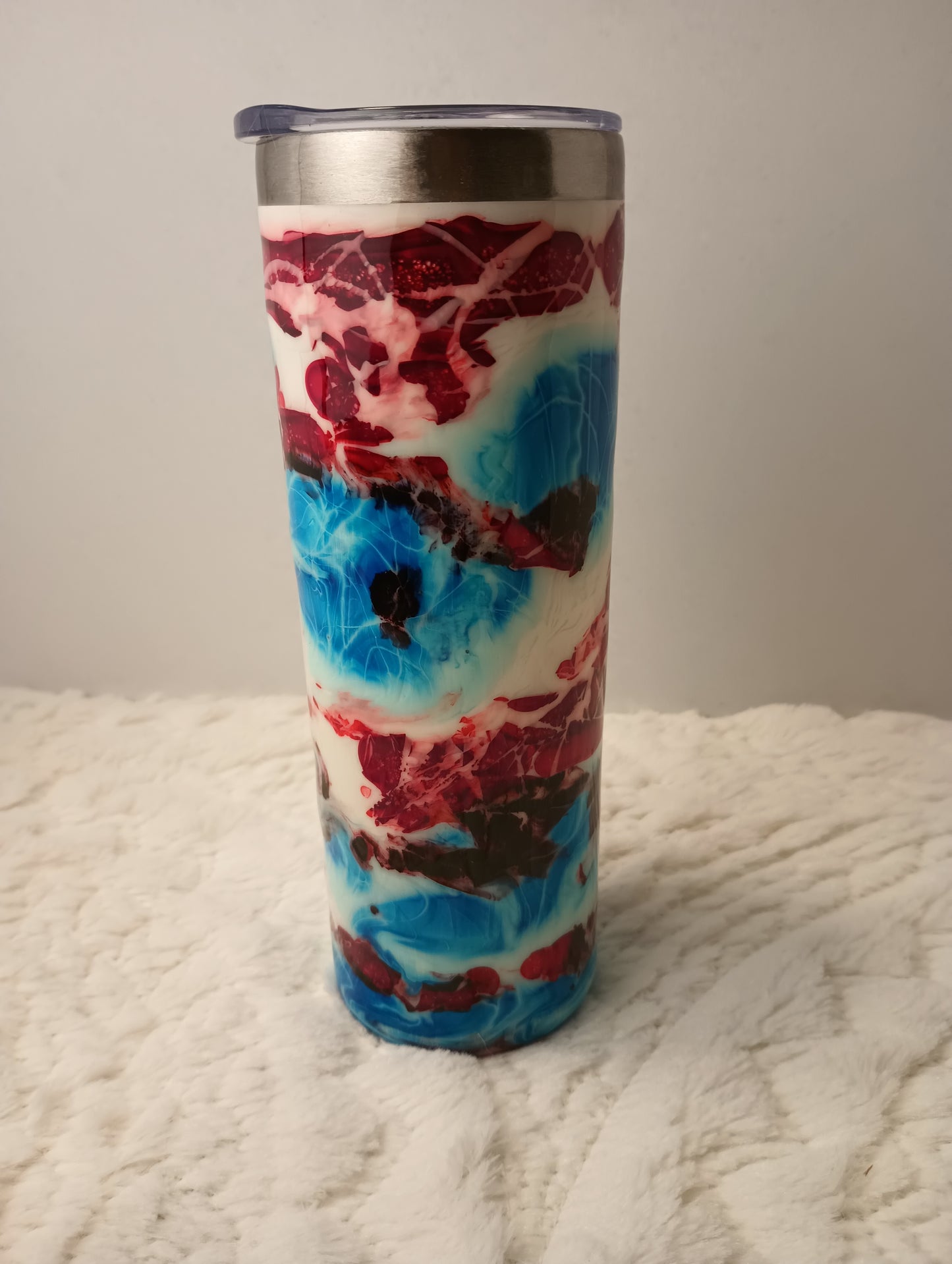 20 oz. Beautiful Design made with alcohol inks drink tumbler