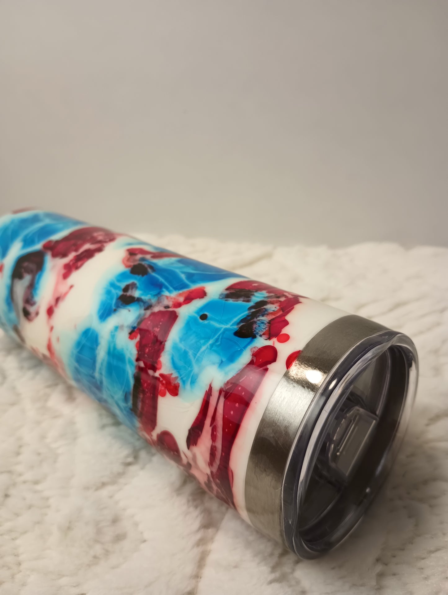 20 oz. Beautiful Design made with alcohol inks drink tumbler