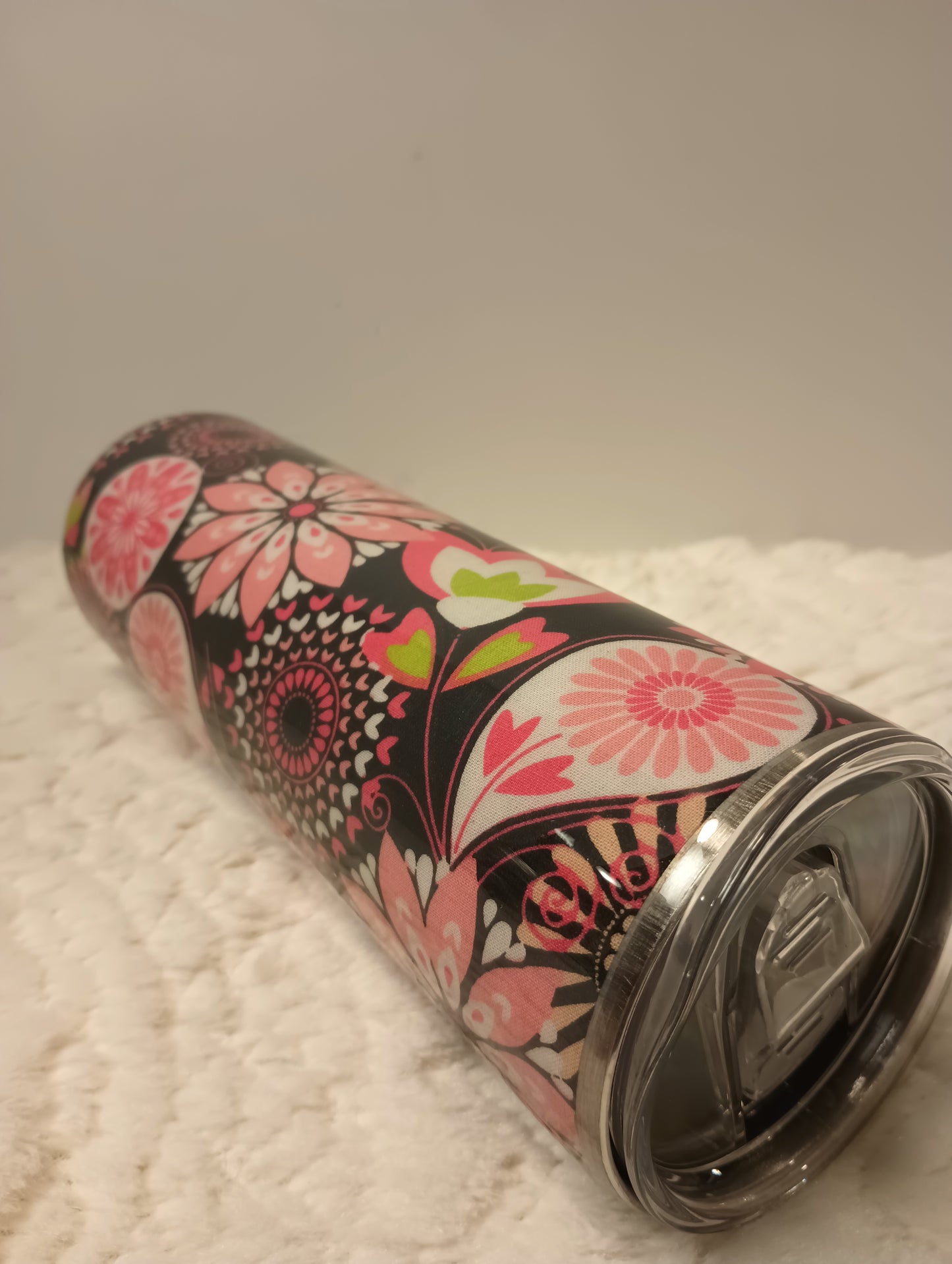 30 oz. Pretty Flower design unique drink tumbler