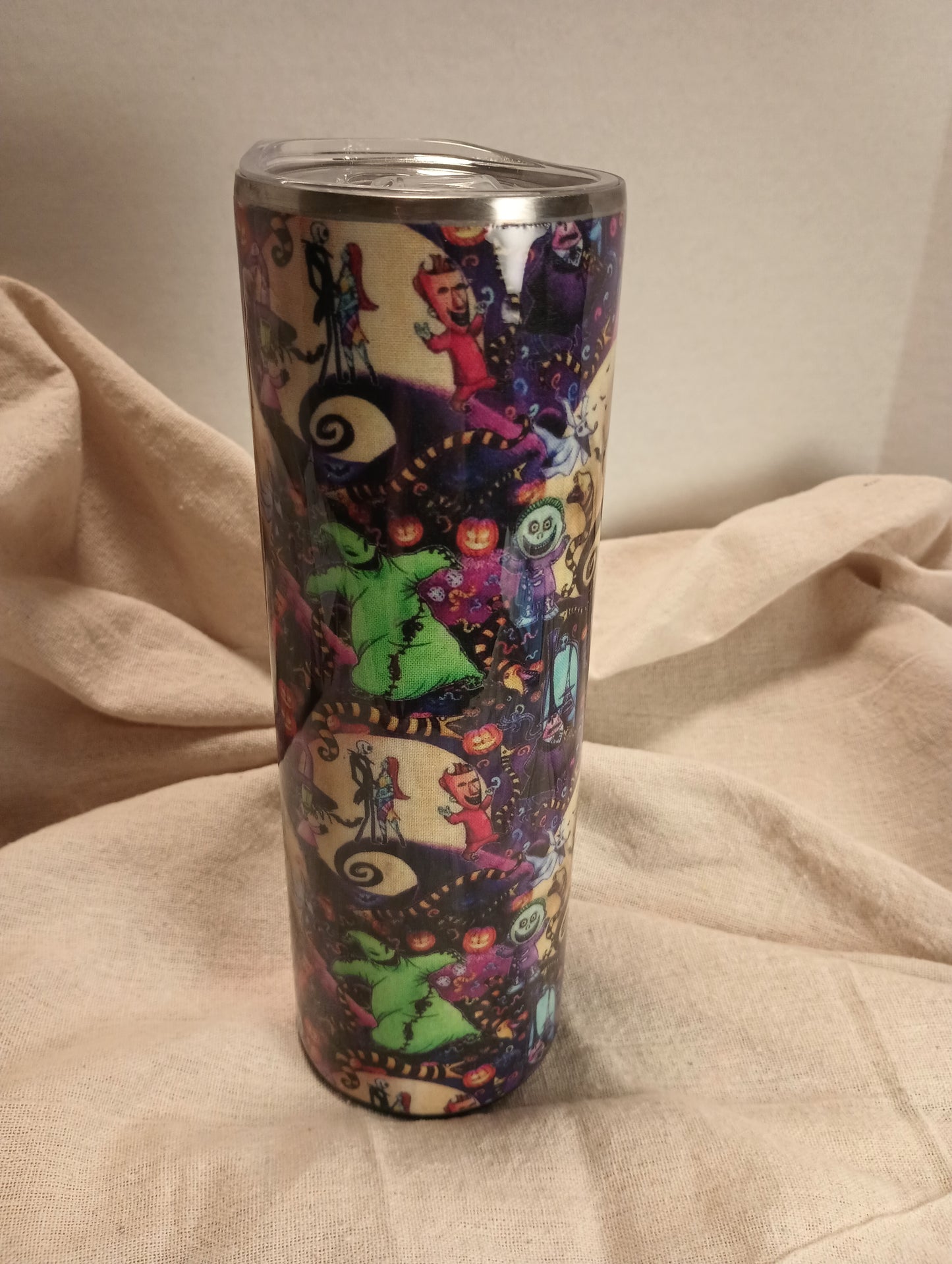 30 oz. Nightmare Before Christmas Tumbler Jack and Sally