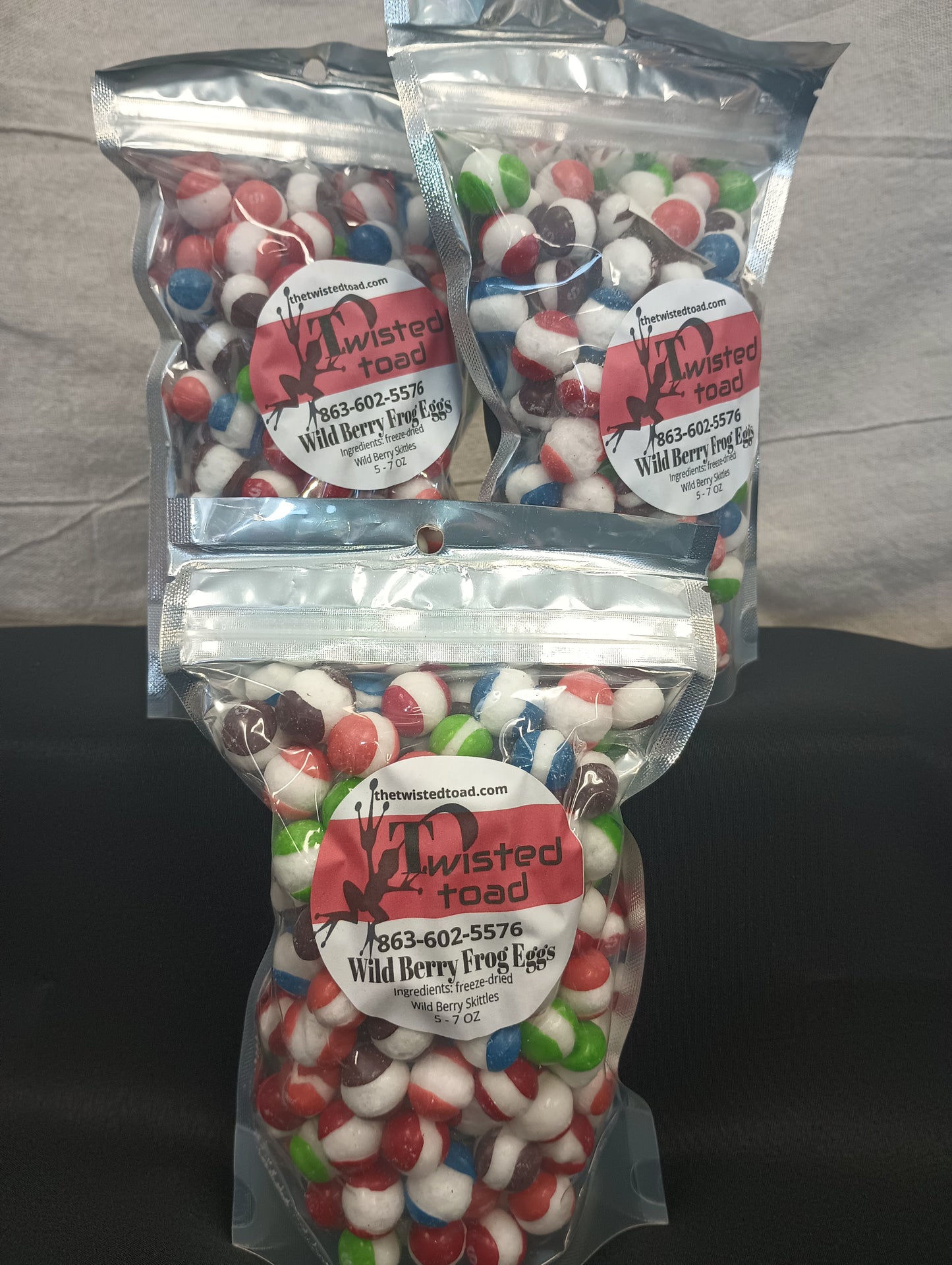 Freeze-dried "Wild Berry Frog Eggs"